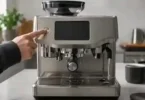 Breville Oracle Touch with blank display while power button is pressed