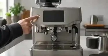Breville Oracle Touch with blank display while power button is pressed